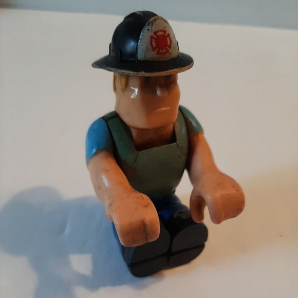 Fisher Price Husky Helper Fireman Figure Firefighter Vintage 1977 Well Loved - Picture 5 of 8